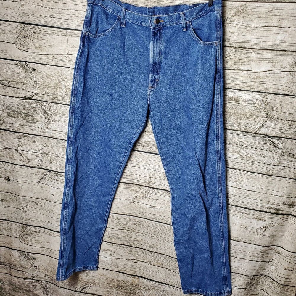 New Rustler by Wrangler Men's Regular Fit Straight-Leg Jeans Size 40X32